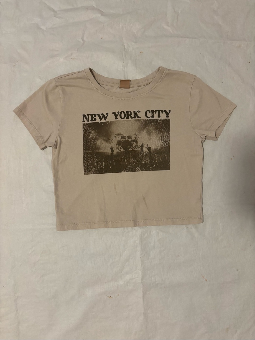 Kids Beige 'New York City' Graphic Tee